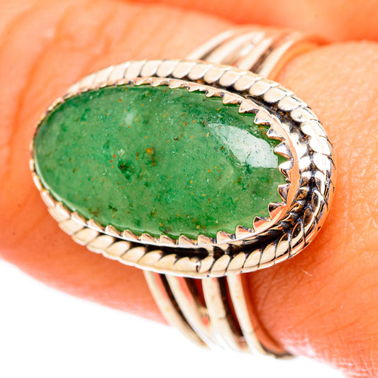 Green Aventurine Rings handcrafted by Ana Silver Co - RING117382