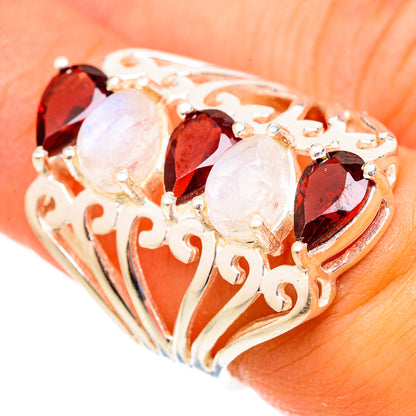 Garnet Rings handcrafted by Ana Silver Co - RING117385