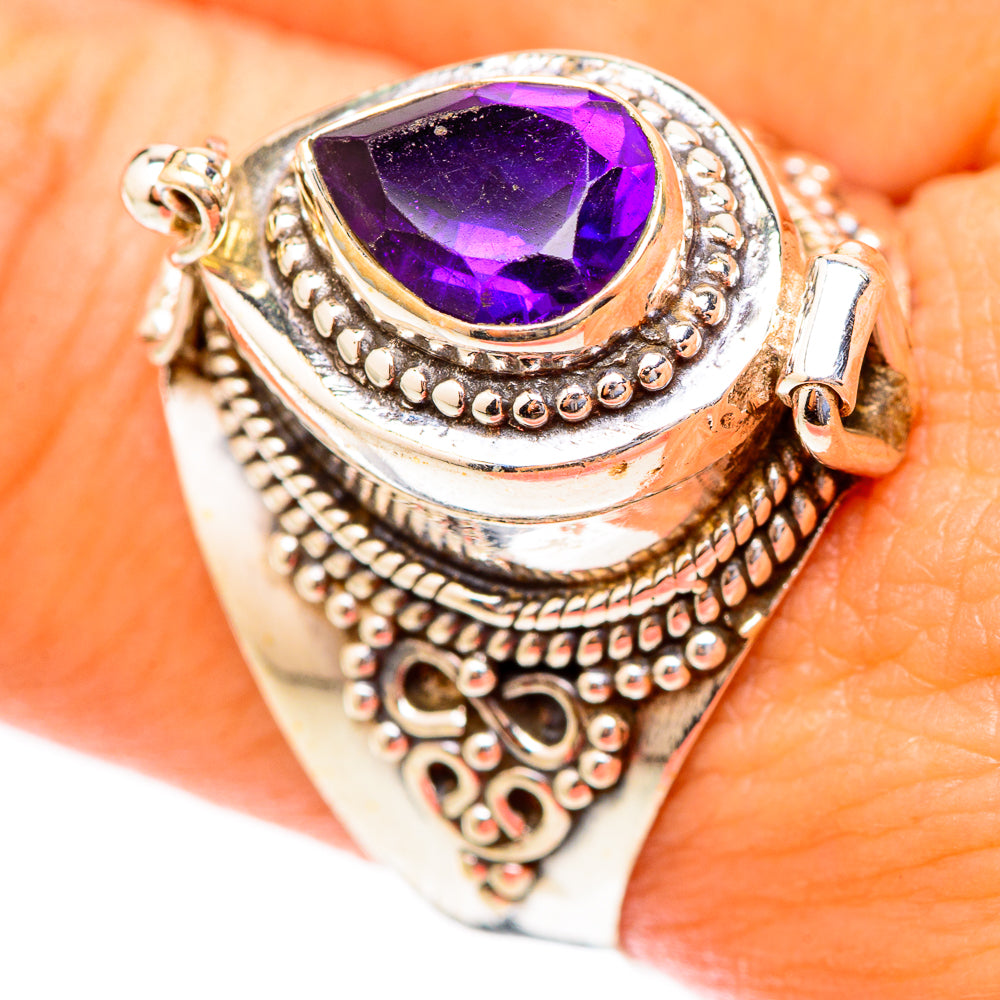Brazilian Amethyst Rings handcrafted by Ana Silver Co - RING117386