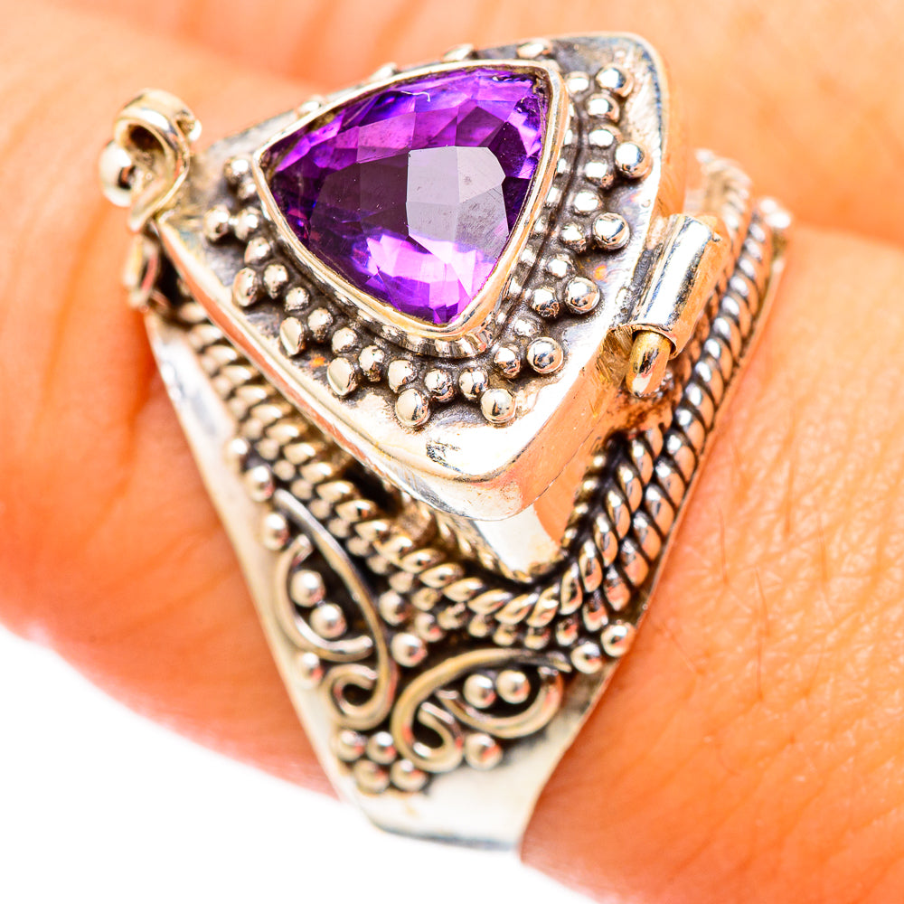 Brazilian Amethyst Rings handcrafted by Ana Silver Co - RING117388