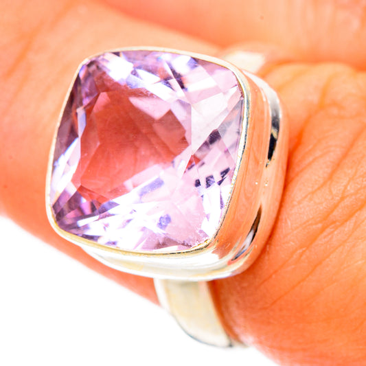 Pink Amethyst Rings handcrafted by Ana Silver Co - RING117389