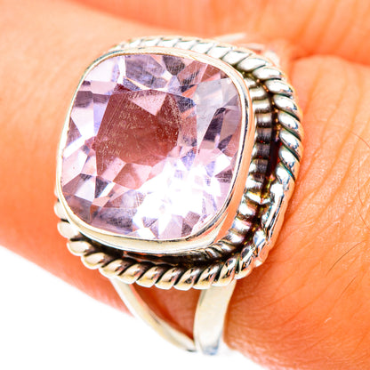 Pink Amethyst Rings handcrafted by Ana Silver Co - RING117390