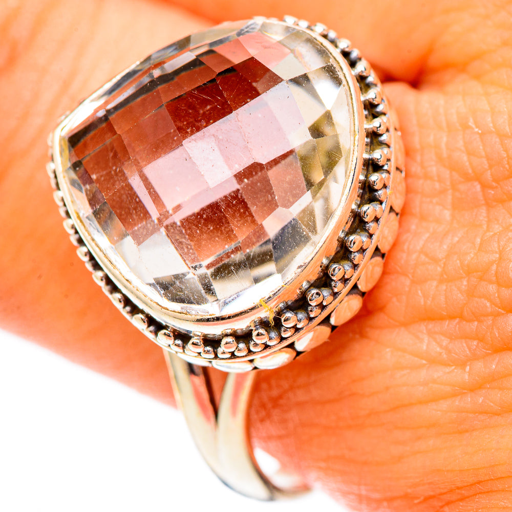 White Quartz Rings handcrafted by Ana Silver Co - RING117397