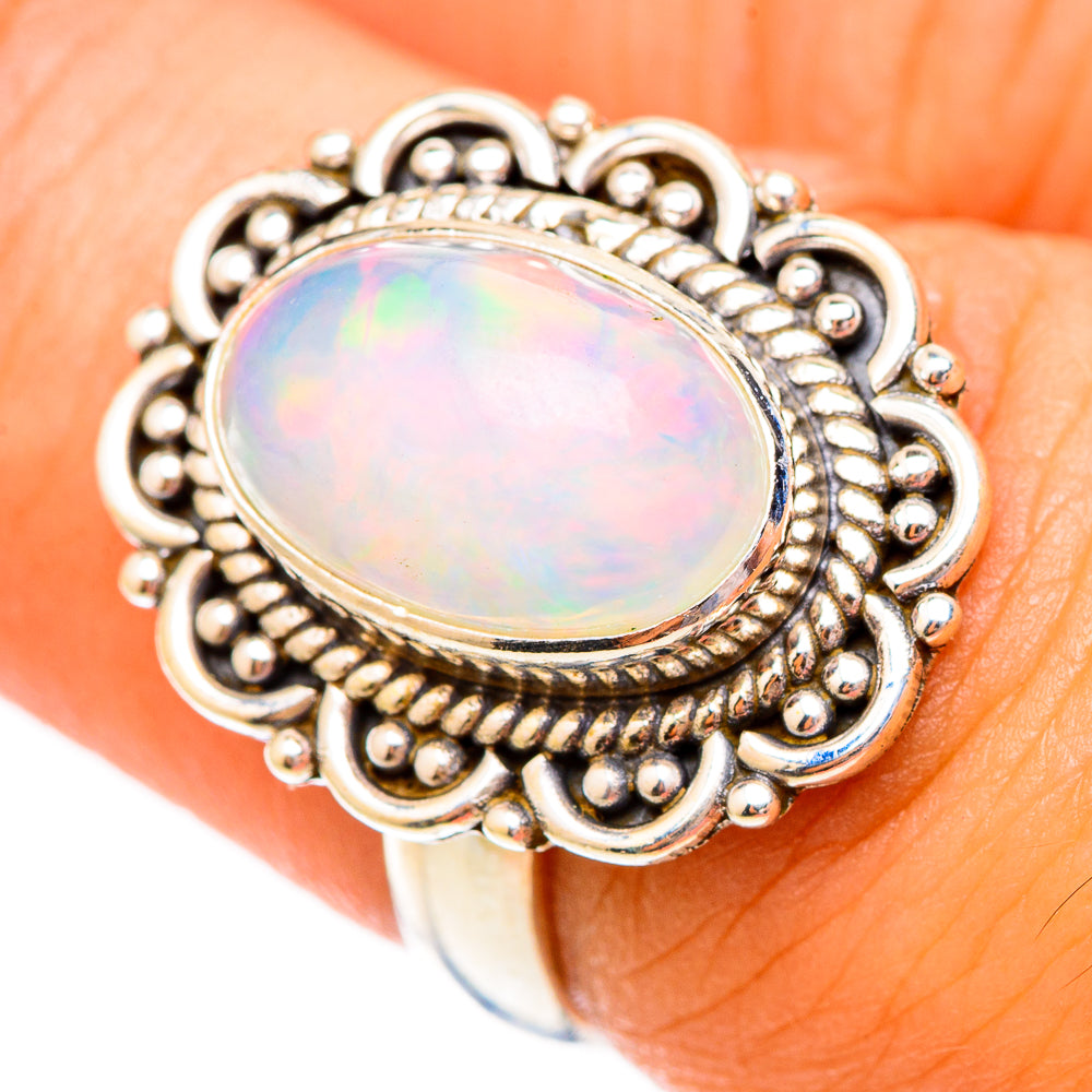 Ethiopian Opal Rings handcrafted by Ana Silver Co - RING117399