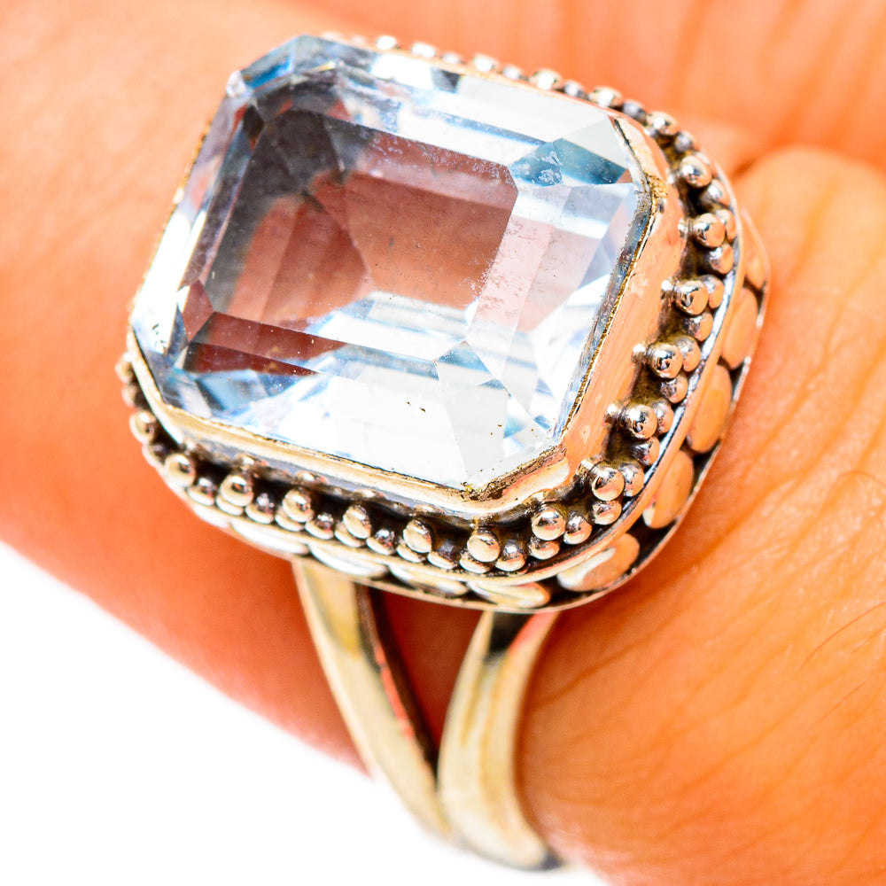 Blue Topaz Rings handcrafted by Ana Silver Co - RING117401