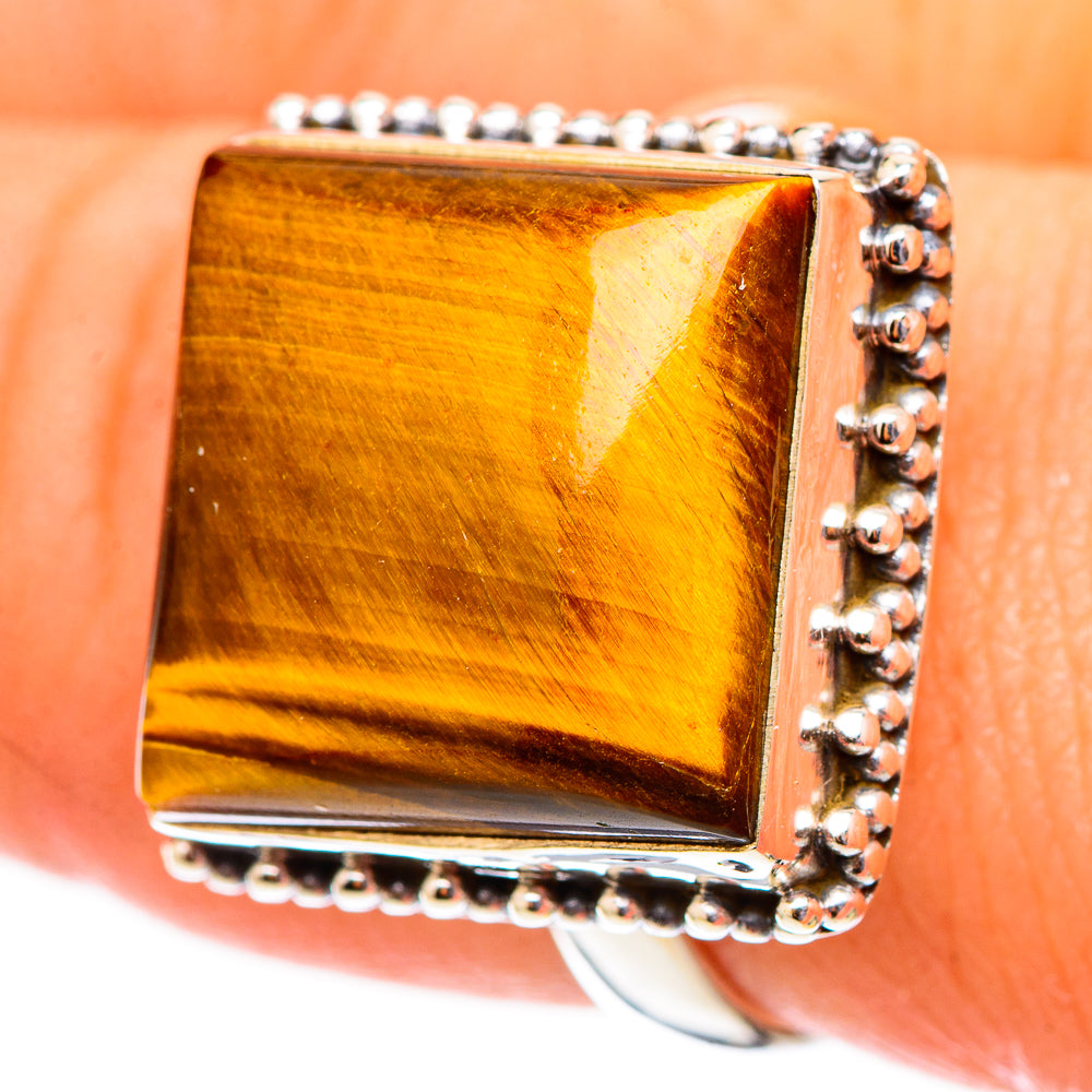 Tiger Eye Rings handcrafted by Ana Silver Co - RING117409