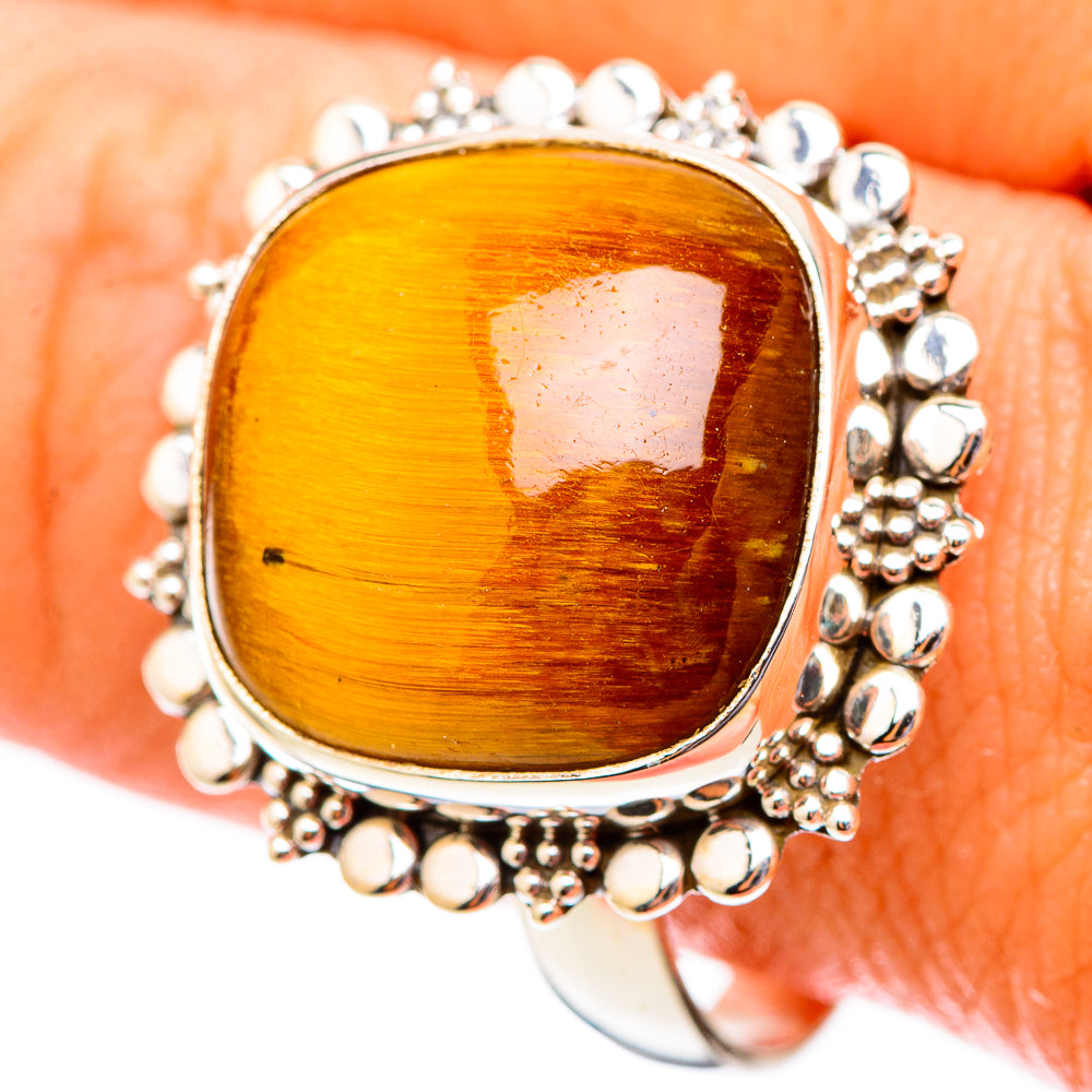 Tiger Eye Rings handcrafted by Ana Silver Co - RING117410