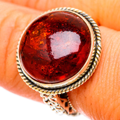 Baltic Amber Rings handcrafted by Ana Silver Co - RING117412