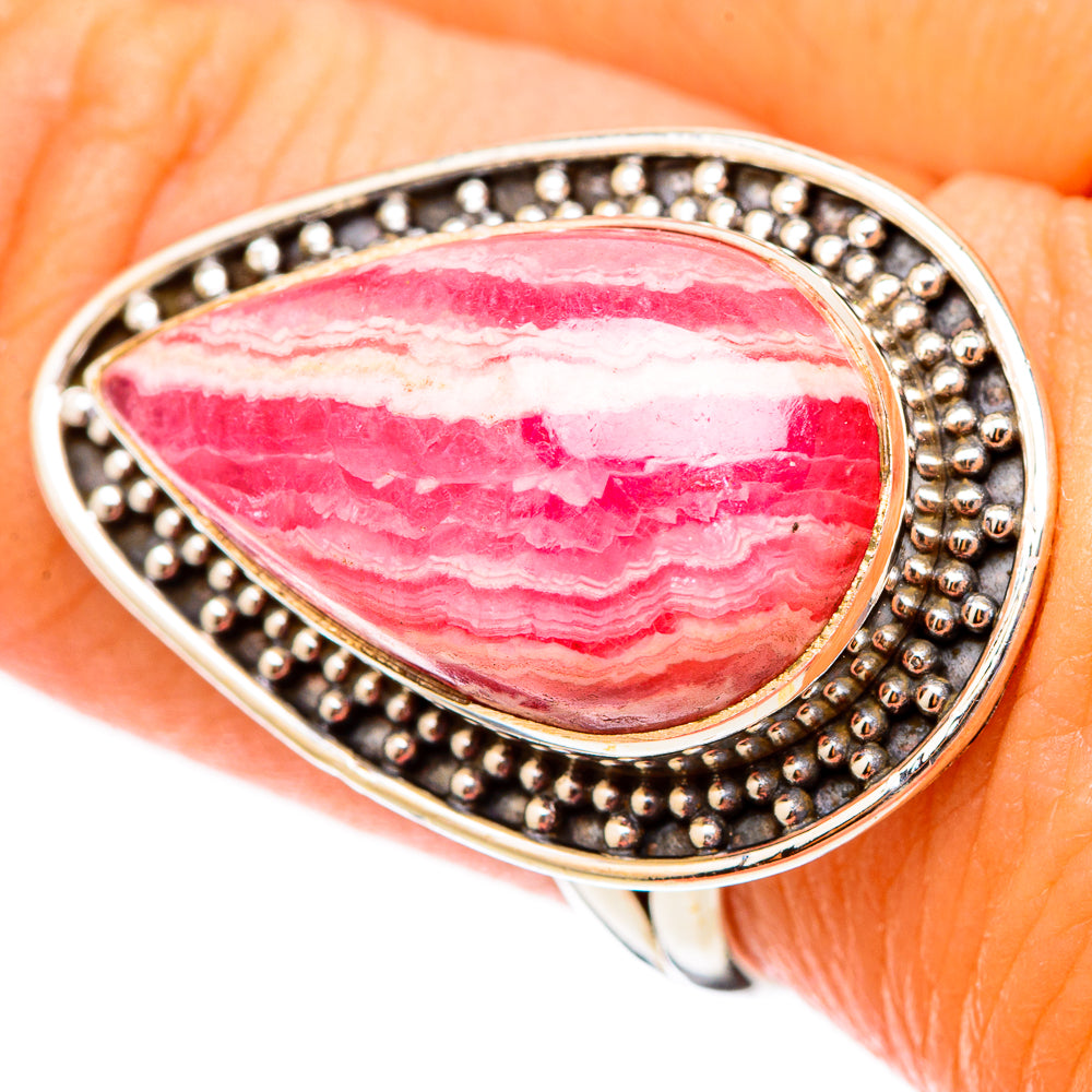 Rhodochrosite Rings handcrafted by Ana Silver Co - RING117413