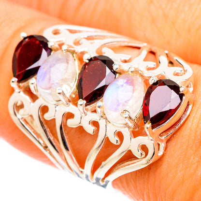 Garnet Rings handcrafted by Ana Silver Co - RING117415