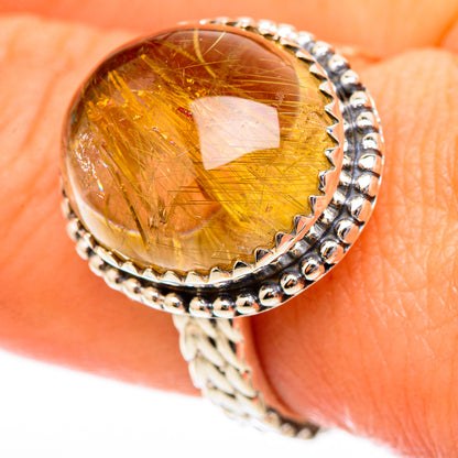 Rutilated Quartz Rings handcrafted by Ana Silver Co - RING117420