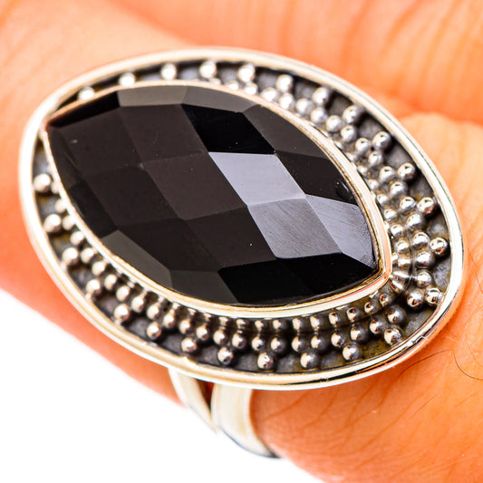 Black Onyx Rings handcrafted by Ana Silver Co - RING117423