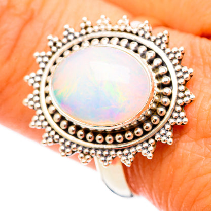 Ethiopian Opal Rings handcrafted by Ana Silver Co - RING117428