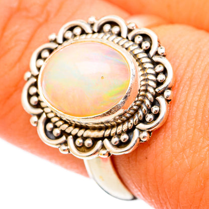 Ethiopian Opal Rings handcrafted by Ana Silver Co - RING117429