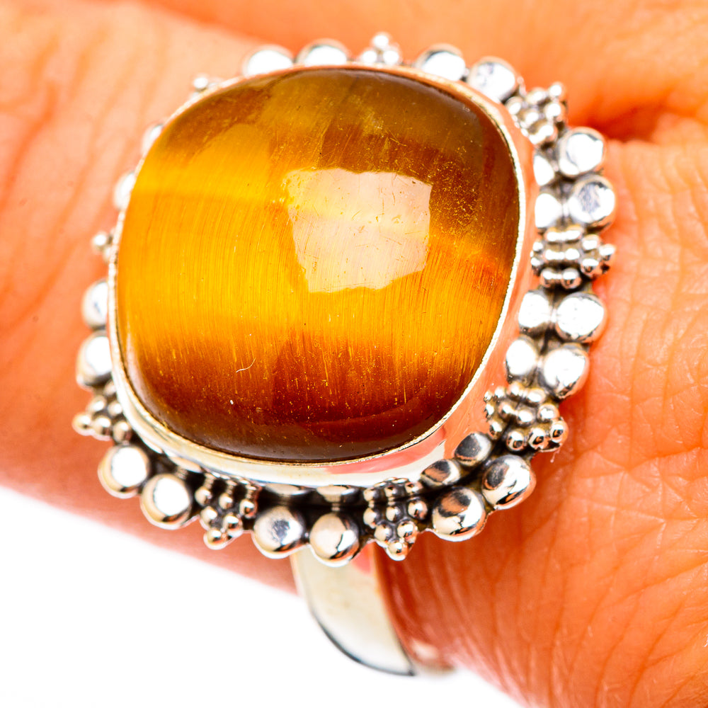Tiger Eye Rings handcrafted by Ana Silver Co - RING117437