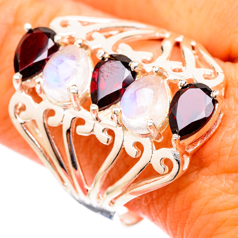 Garnet Rings handcrafted by Ana Silver Co - RING117444