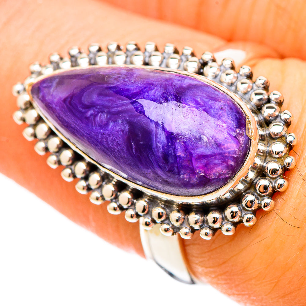 Charoite Rings handcrafted by Ana Silver Co - RING117445