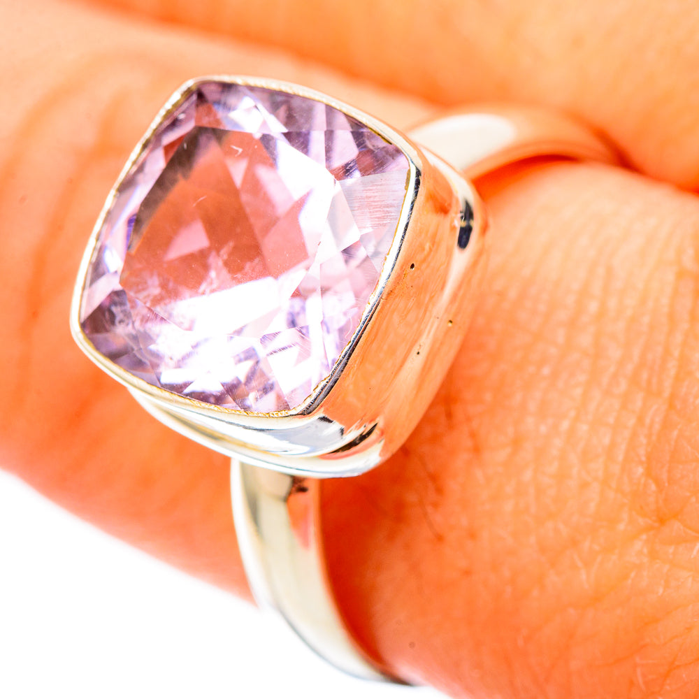 Pink Amethyst Rings handcrafted by Ana Silver Co - RING117446