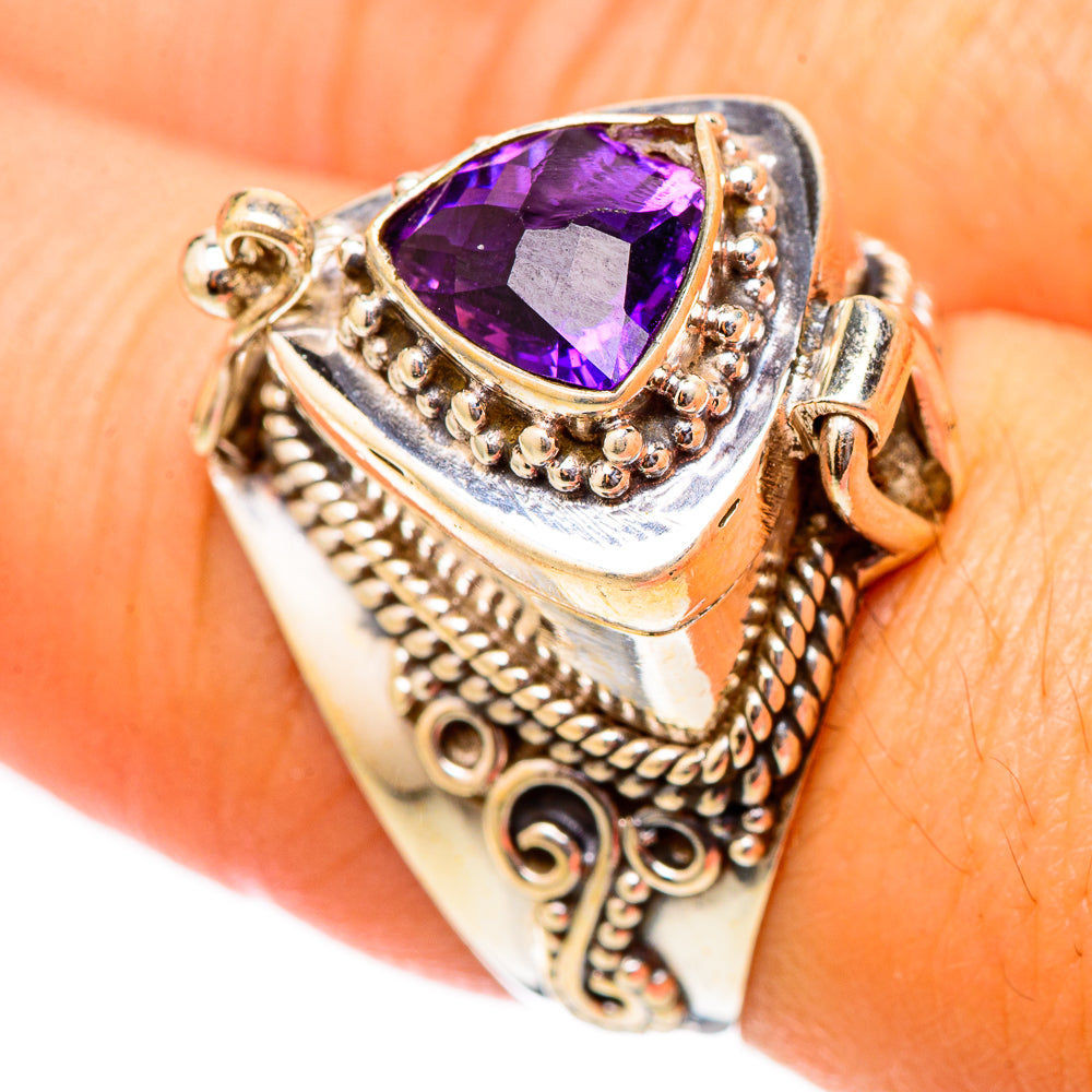 Amethyst Rings handcrafted by Ana Silver Co - RING117447