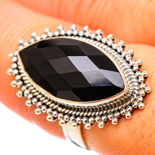Black Onyx Rings handcrafted by Ana Silver Co - RING117451