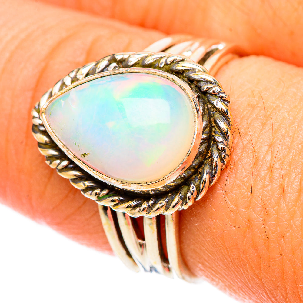 Ethiopian Opal Rings handcrafted by Ana Silver Co - RING117456
