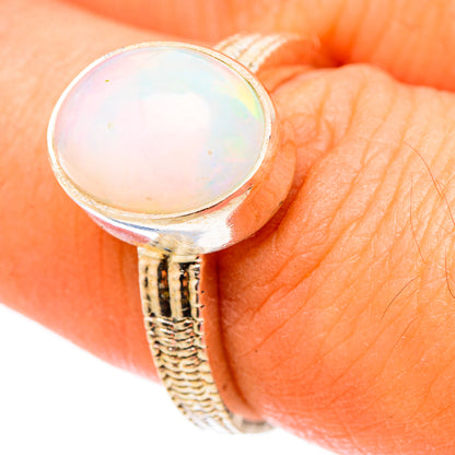 Ethiopian Opal Rings handcrafted by Ana Silver Co - RING117457