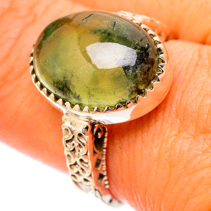 Prehnite Rings handcrafted by Ana Silver Co - RING117464
