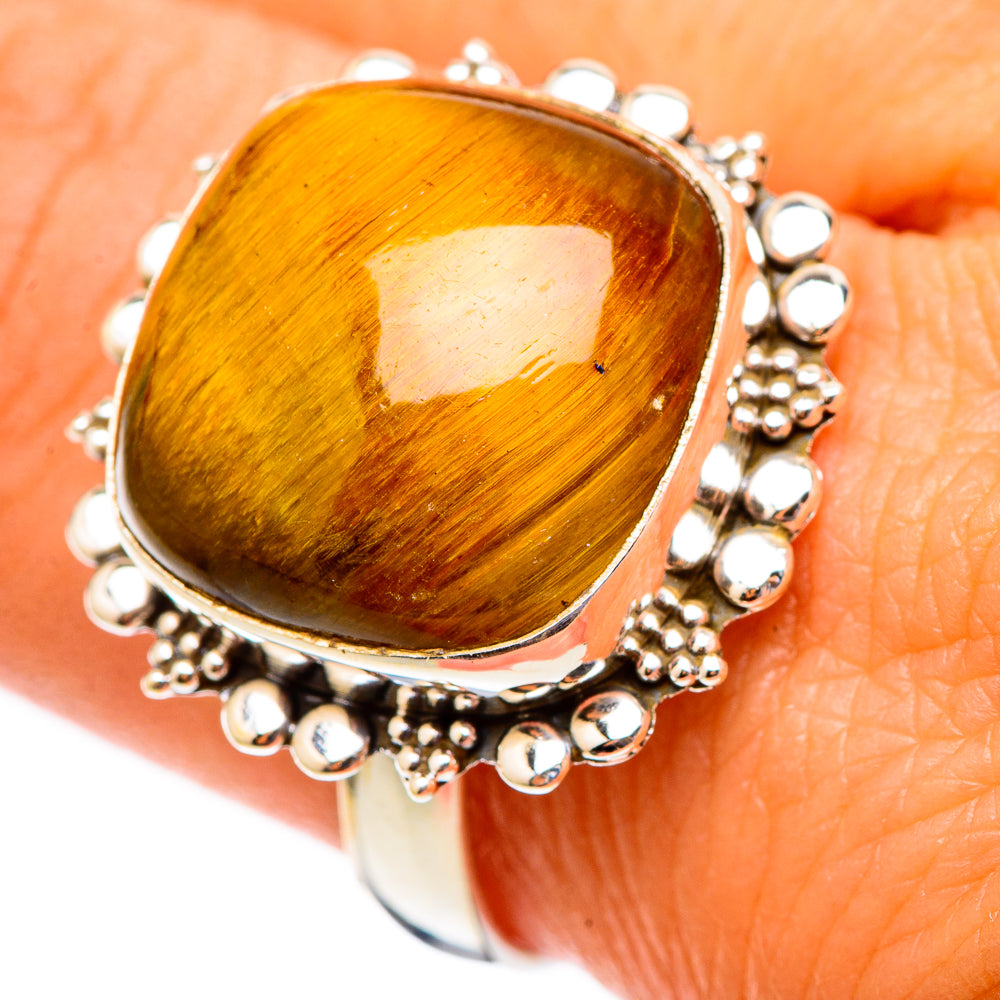 Tiger Eye Rings handcrafted by Ana Silver Co - RING117466