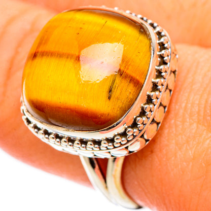 Tiger Eye Rings handcrafted by Ana Silver Co - RING117467