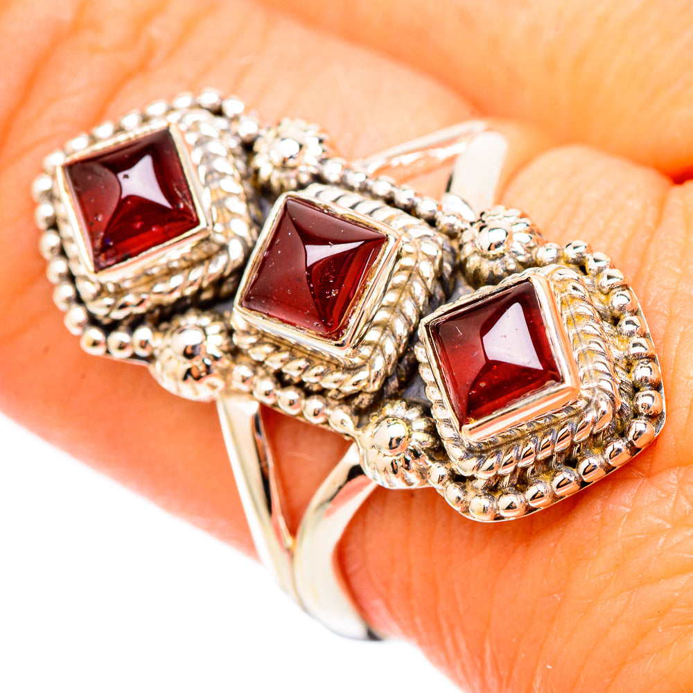Garnet Rings handcrafted by Ana Silver Co - RING117473