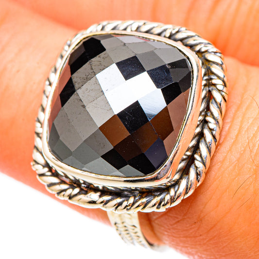 Hematite Rings handcrafted by Ana Silver Co - RING117485