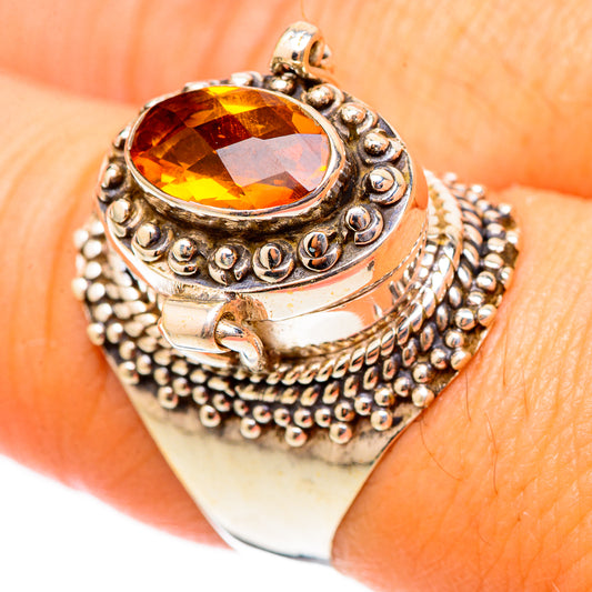Mandarin Citrine Rings handcrafted by Ana Silver Co - RING117495