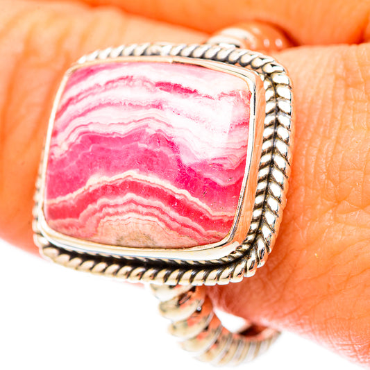 Rhodochrosite Rings handcrafted by Ana Silver Co - RING117496