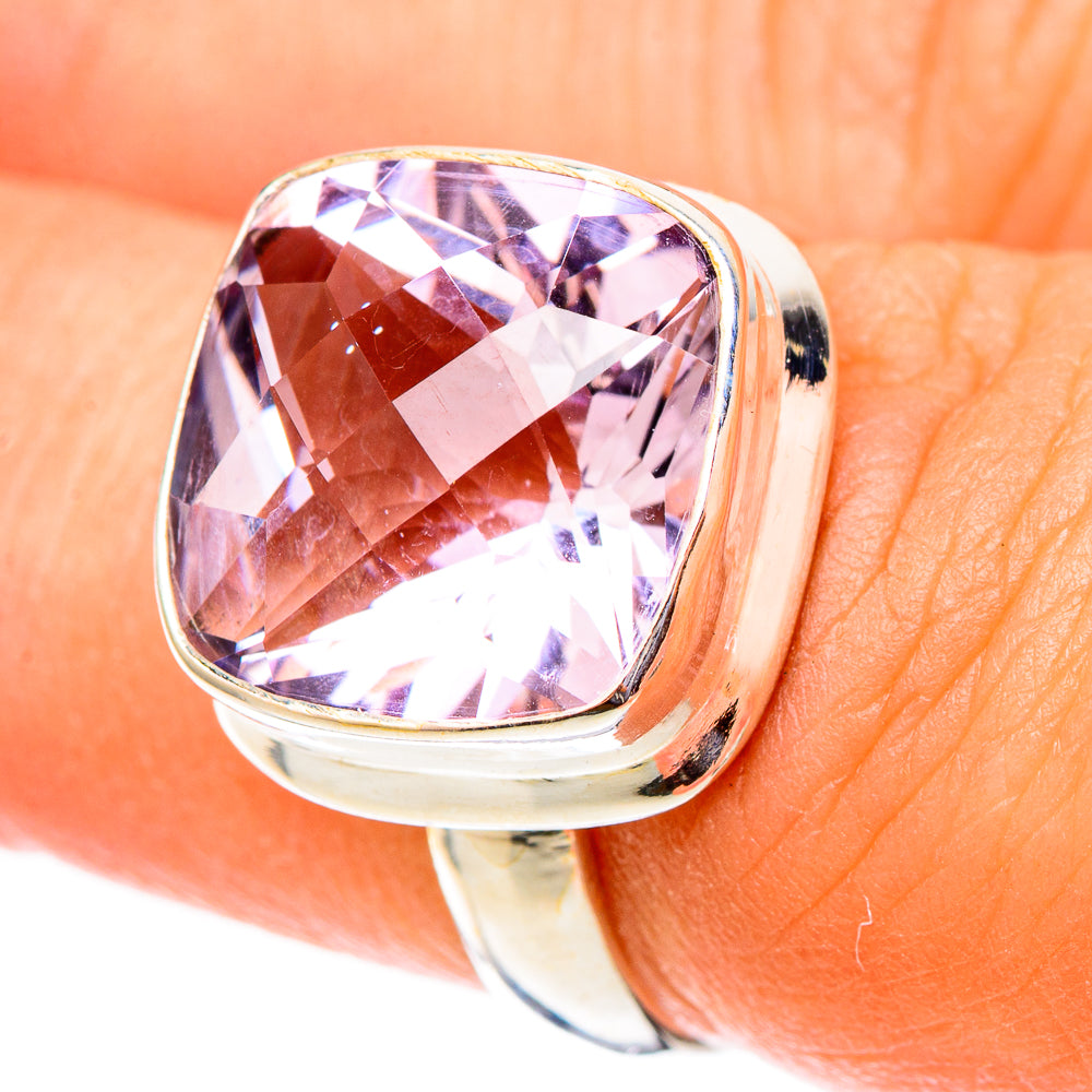 Pink Amethyst Rings handcrafted by Ana Silver Co - RING117501