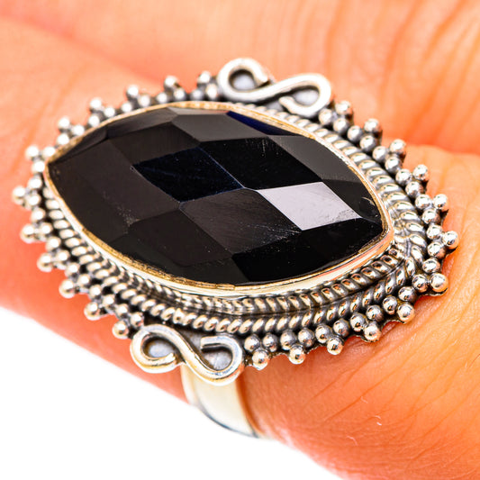 Black Onyx Rings handcrafted by Ana Silver Co - RING117503