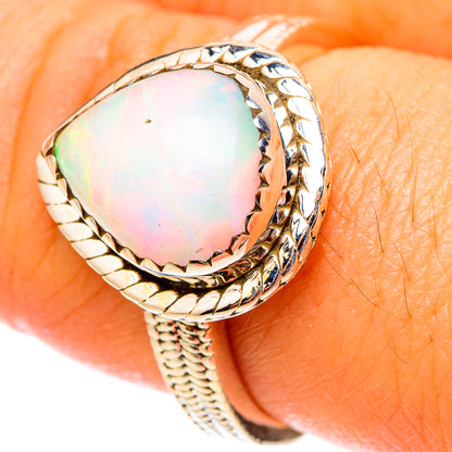 Ethiopian Opal Rings handcrafted by Ana Silver Co - RING117508