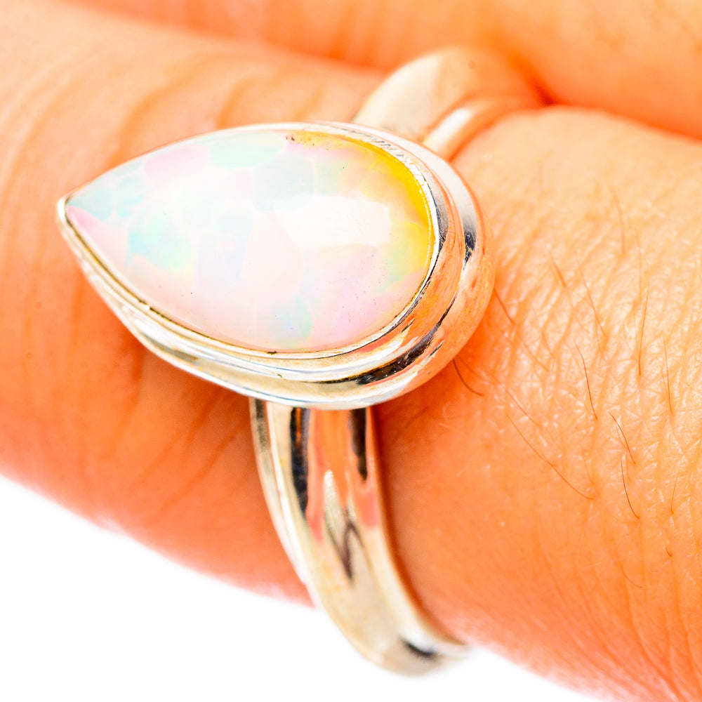 Ethiopian Opal Rings handcrafted by Ana Silver Co - RING117509