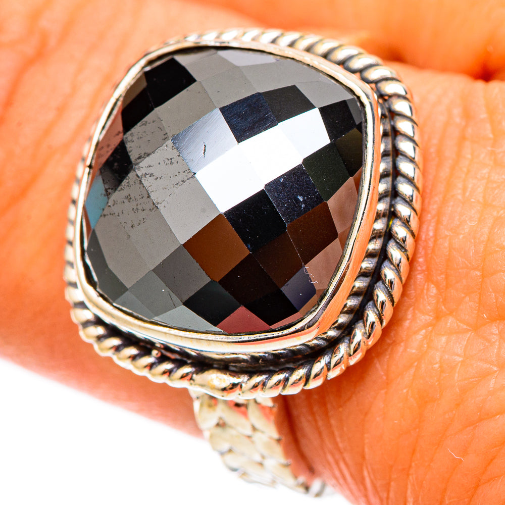 Hematite Rings handcrafted by Ana Silver Co - RING117510