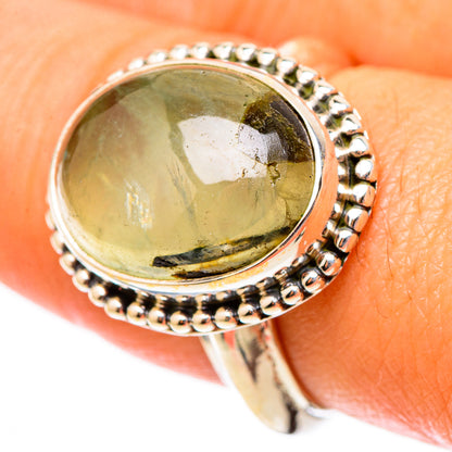 Prehnite Rings handcrafted by Ana Silver Co - RING117516