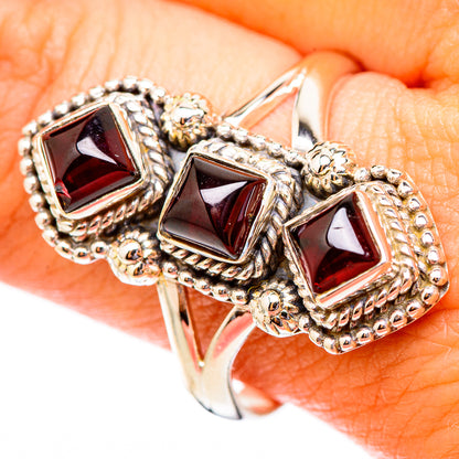 Garnet Rings handcrafted by Ana Silver Co - RING117522