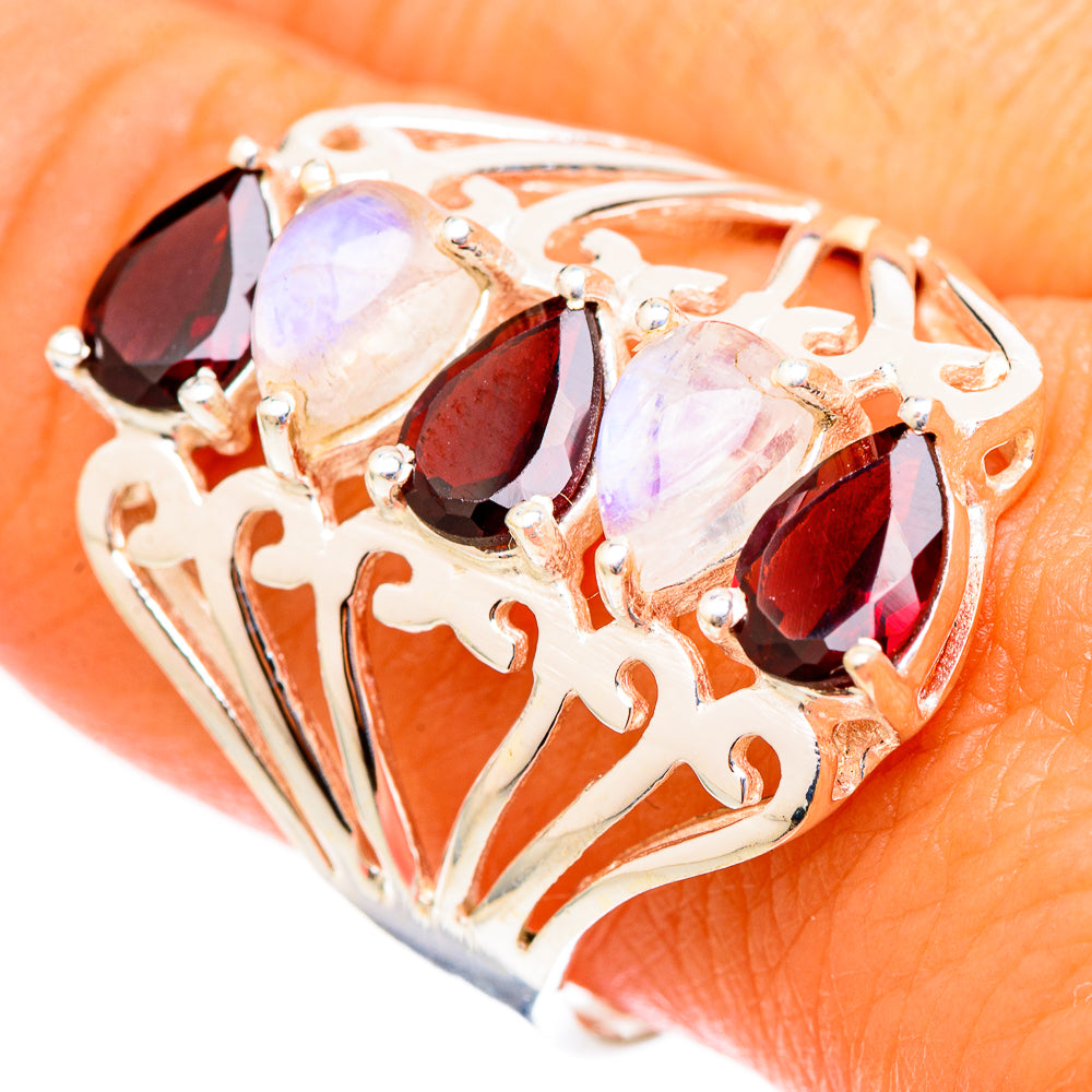Garnet Rings handcrafted by Ana Silver Co - RING117523
