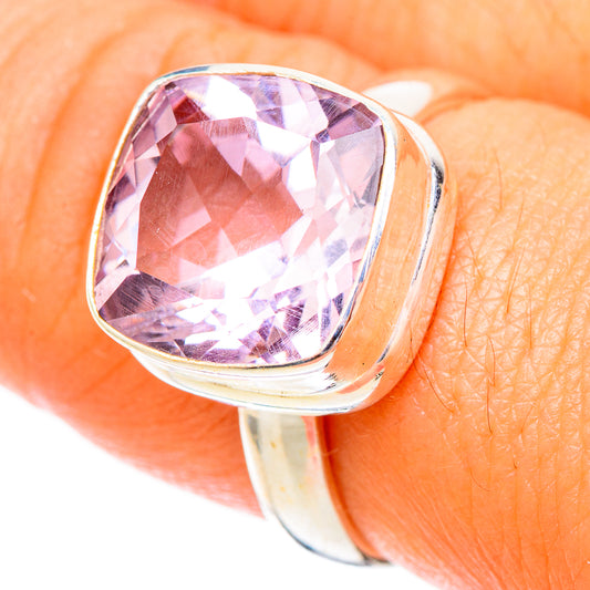 Pink Amethyst Rings handcrafted by Ana Silver Co - RING117524