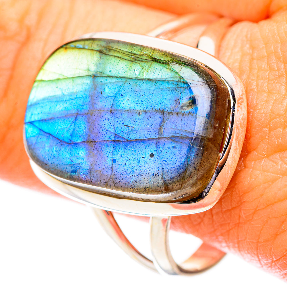 Labradorite Rings handcrafted by Ana Silver Co - RING117531