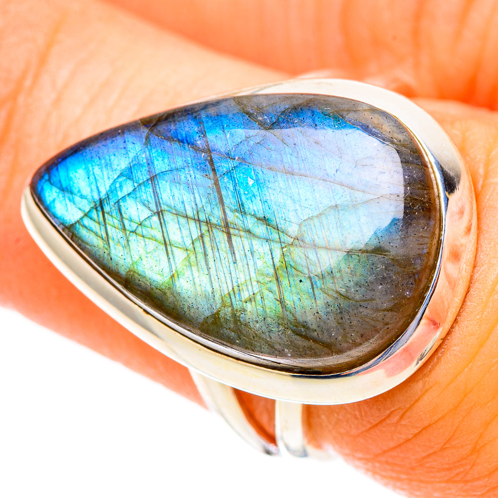 Labradorite Rings handcrafted by Ana Silver Co - RING117532