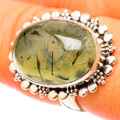 Prehnite Rings handcrafted by Ana Silver Co - RING117539