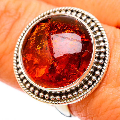 Baltic Amber Rings handcrafted by Ana Silver Co - RING117541