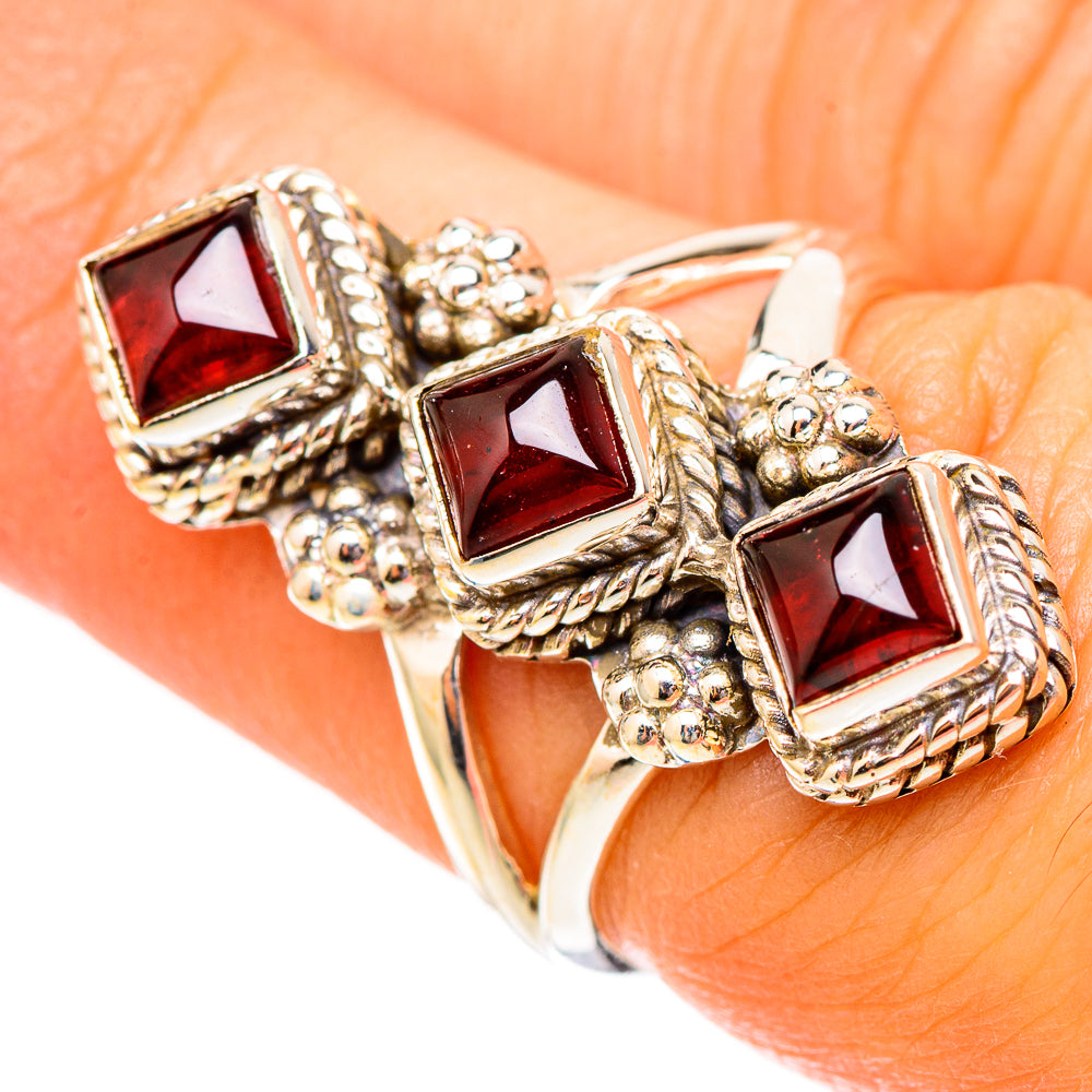 Garnet Rings handcrafted by Ana Silver Co - RING117546