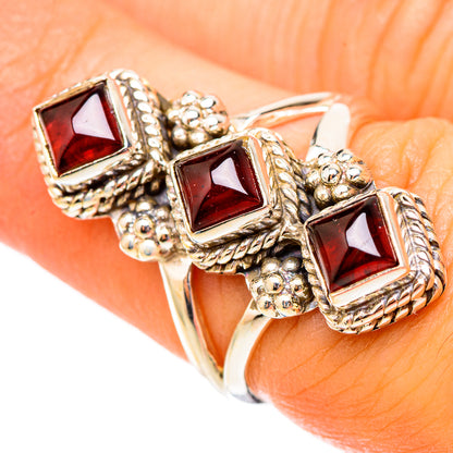 Garnet Rings handcrafted by Ana Silver Co - RING117546