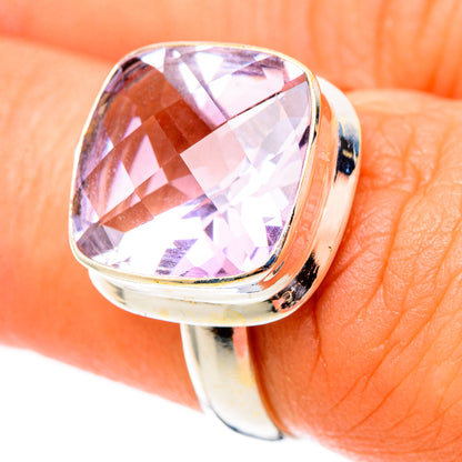 Pink Amethyst Rings handcrafted by Ana Silver Co - RING117549