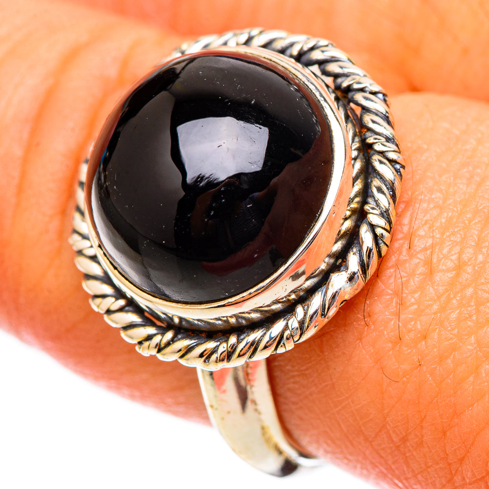 Black Onyx Rings handcrafted by Ana Silver Co - RING117550